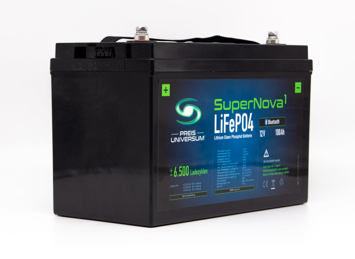 SuperNova1 - 100Ah LiFePo4 Batterie "Die Leichte"