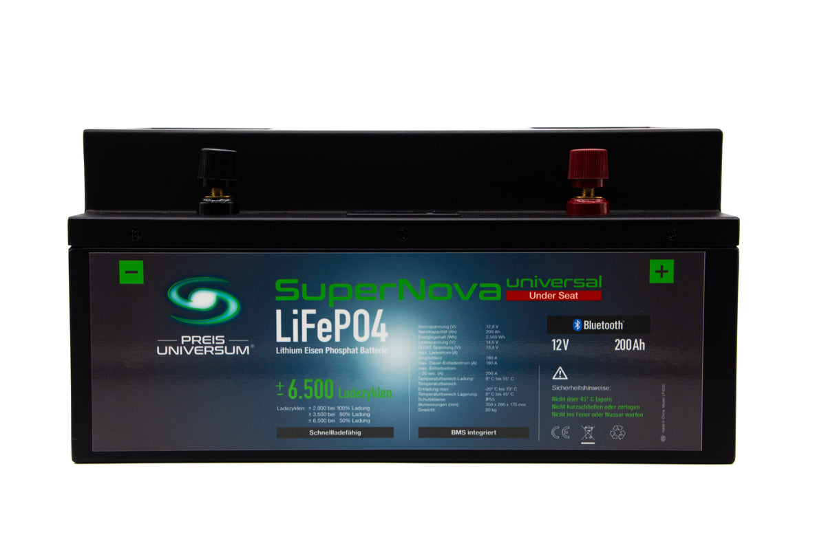 SuperNova2 - 200Ah LiFePo4 Batterie "Die UnderSeat"